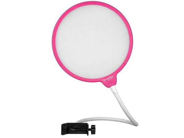 USA 6 Microphone Studio Pop Filter with Clamp PNKWHT