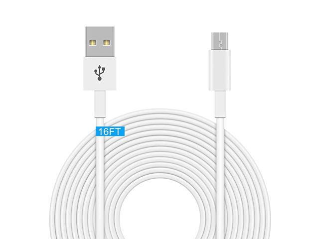 Power Extension Cable for Wyze Cam PanYI Dome Home CameraWyzeCam Furbo DogNest Cam Arlo QNetvueand BlinkDurable Charging and Data Sync Cord for