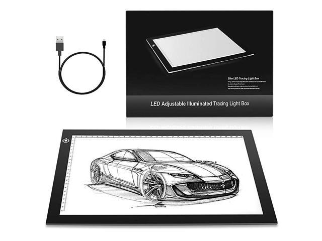 A4 LED Light Box 9x12 Inch Light Pad Only 5mm UltraThin USB Power Light Table for Tracing