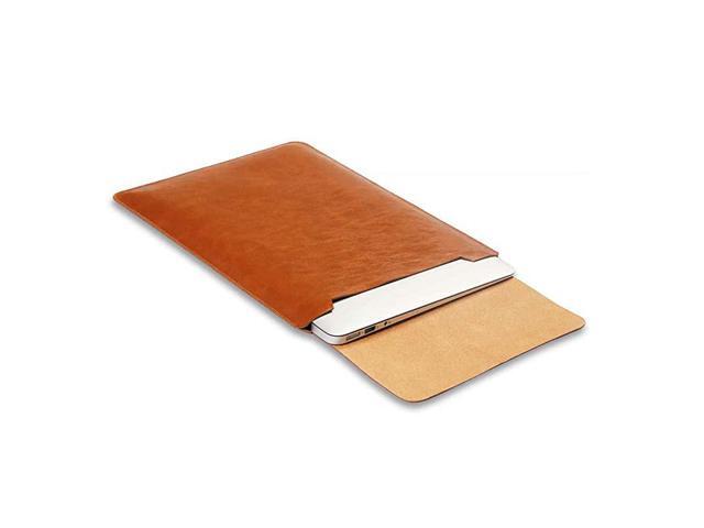 Leather Laptop Sleeve for 13Inch MacBook Pro 20162020 and 13Inch MacBook Air 201820192020 Fits Model A2251A2289 A2179A2159A1932A1989A1708A1706 Brown