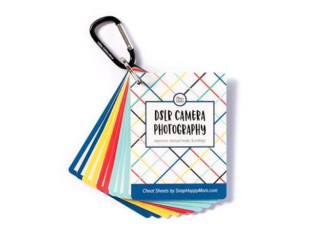Cheat Sheet Cards for Canon Nikon and Sony Cameras Plastic Quick Reference Photography Cards Camera Settings Exposure Manual Mode Bright