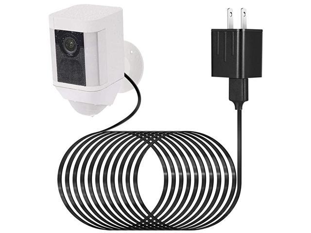 Adapter Compatible Ring Spotlight Cam Battery with 25Ft75m Weatherproof Outdoor Cable to Continuously Charge Your Home Security Camera No Need to