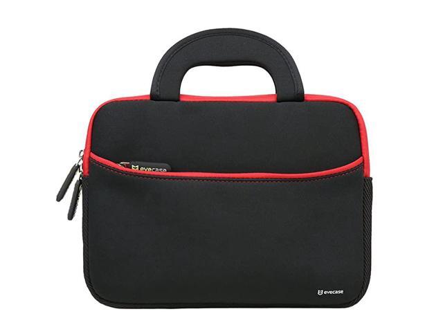 89101 inch Tablet Sleeve 89~101 inch UltraPortable Neoprene Zipper Carrying Sleeve Case Bag with Accessory Pocket BlackRed