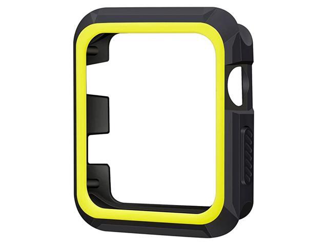 Compatible with Apple Watch Case 38mm Rugged Slim Protective iWatch Case for Apple Watch Series 321 BlackVolt