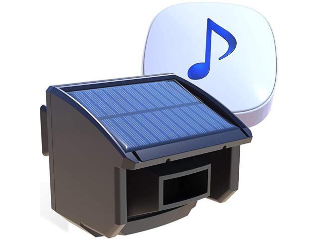 Solar Driveway Alarm System14 Mile Long Transmission RangeSolar Powered No Need Replace BatteriesOutdoor Weatherproof Motion SensorDetector DIY