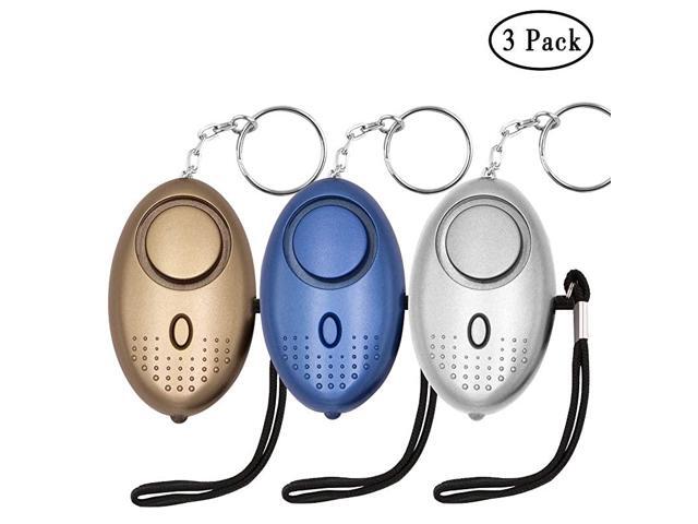 Safe Sound Personal Alarm 3 Pack 145DB Personal Security Alarm Keychain with LED Lights Emergency Safety Alarm for Women Men Children Elderly 3 Pack