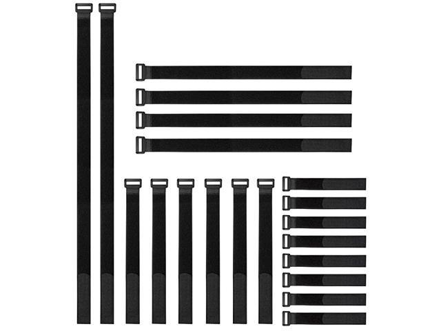 20pcs Reusable Fastening Cable Straps and Cable Ties Set81218 24 Adjustable Multipurpose Hook and Loop Securing Straps for Cord Management