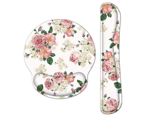 Memory Foam Set Ergonomic Keyboard Mouse Pad Wrist Support Durable Keyboard Wrist Rest for ComputerLaptopGamingOffice Comfortable Lightweight for