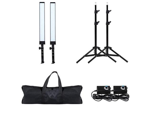 Photography Lighting LED Studio Light 5600K Dimmable Photo Studio Video Light Kit with Tripod Stand for Portrait Video and Shooting