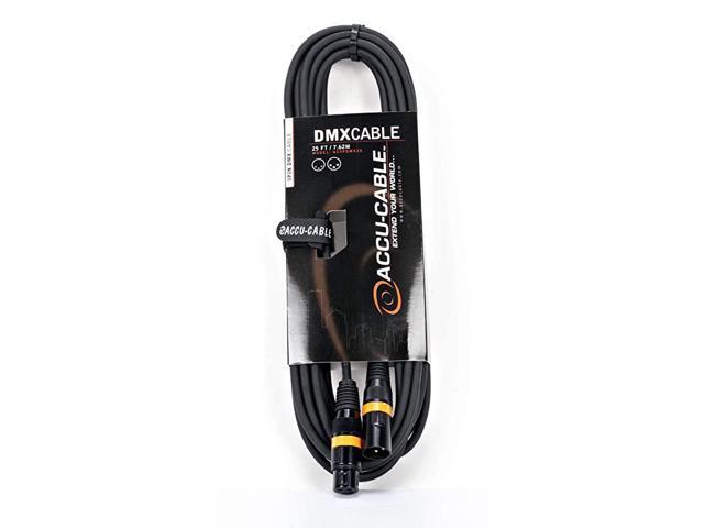ADJ Products AC3PDMX25 25 ft 3 pin DMX Cable for lighting productsBlack