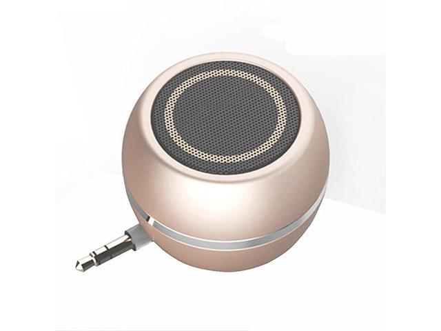 Mini Phone Speaker Portable Wireless Plug in Speaker with 35mm Aux Audio Jack Rechargeable Plug and Play Clear Bass Speaker Universal for Cell