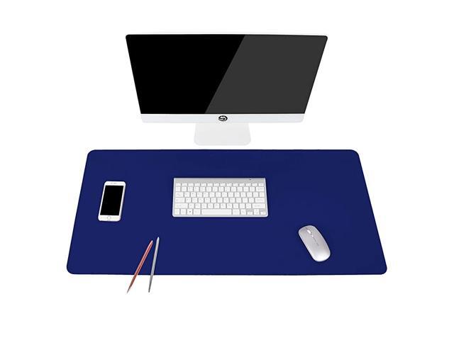Desk Pad Waterproof PU Leather Desk Table Protector Ultra Thin Large Mouse Pad Easy Clean Laptop Desk Writing Mat for Office WorkHomeDecorRoyal
