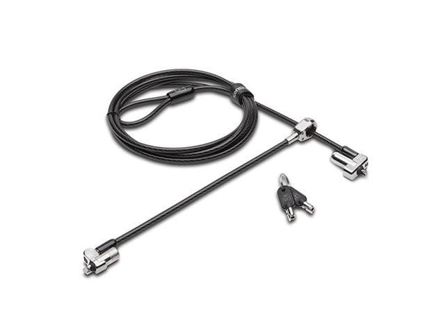 N17 Keyed Dual Head Laptop Lock for Dell Devices K67995WW Black Silver