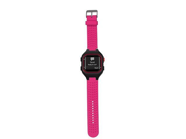 Replacement Band Compatible with Garmin Forerunner 25 GPS Running Watch Wristband Fitness Tracker for SmarwatchMans Strap Rose