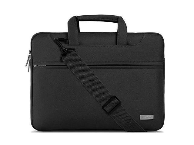 Laptop Shoulder Bag Compatible with 13133 inch MacBook Pro MacBook Air Notebook Computer Polyester Sleeve with Back Trolley Belt Deep Teal