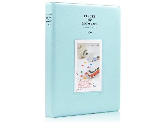 128 Pockets Mini Photo Album for Fujifilm Instax Mini 7s 8 8+ 9 25 26 50s 70 90 Instant Camera Name Card Ice Blue