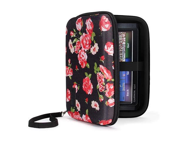Hard Shell Electronic Organizer Travel Case 75 Inch with Weather Resistant Exterior and Large Mesh Accessory Pocket Compatible with Garmin GPS
