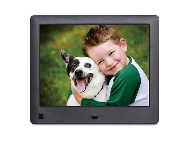 8Inch Digital Photo Frame with Screen Resolution 1024x768 HD Display Aspect Ratio 43 Motion Sensor USB and SD Card Slots and Remote Control
