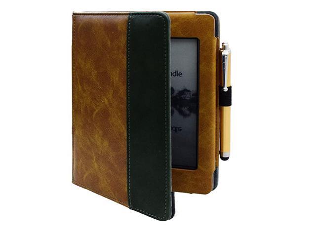 Cover for Kindle Touch 2012 Old Model case Folio Soft Cover for D01200 Kindle Touch ebook Reader Book case Pouch Bag Sleeve Brown