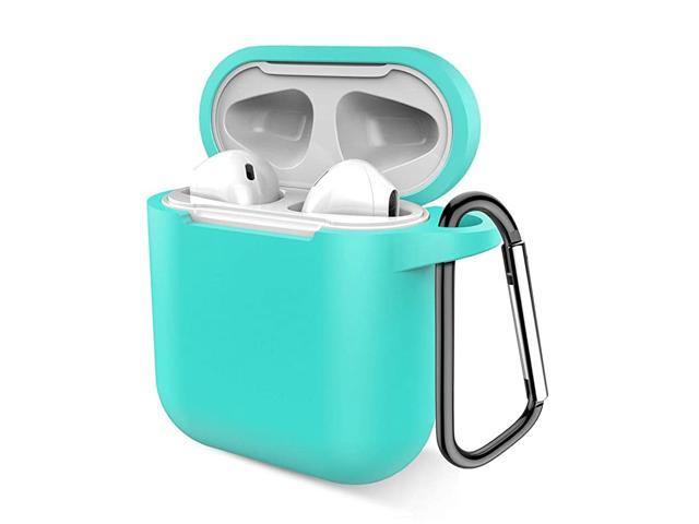 Airpods Case Protective Thicken Airpods Cover Soft Silicone Chargeable Headphone Case with AntiLost Carabiner for Apple Airpods 12 Charging Case