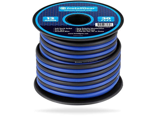 12 Gauge Speaker Wire 30feet BlueBlack