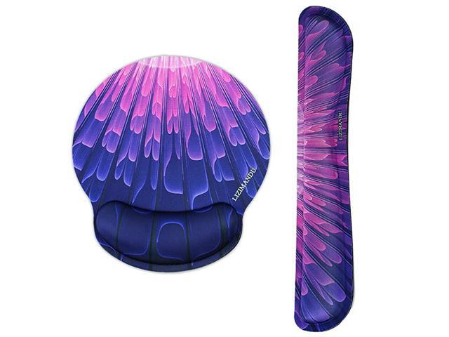 Keyboard Wrist Rest Pad and Mouse Wrist Rest Support Mouse Pad Ergonomic Support Premium Quality Foam Durable Comfortable Lightweight for Easy