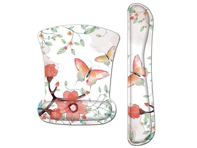 Keyboard Wrist Rest Pad and Mouse Wrist Rest Support Mouse Pad SetDurable Comfortable Lightweight for Easy Typing Pain ReliefErgonomic Support