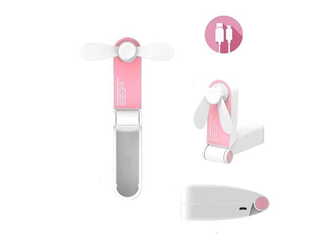 Fan Personal Foldable Fan Handheld Fan Portable Pocket FanLittle Travel Folding Fans for Home Office Outdoor Hiking Traveling 2 Speeds Strong Wind