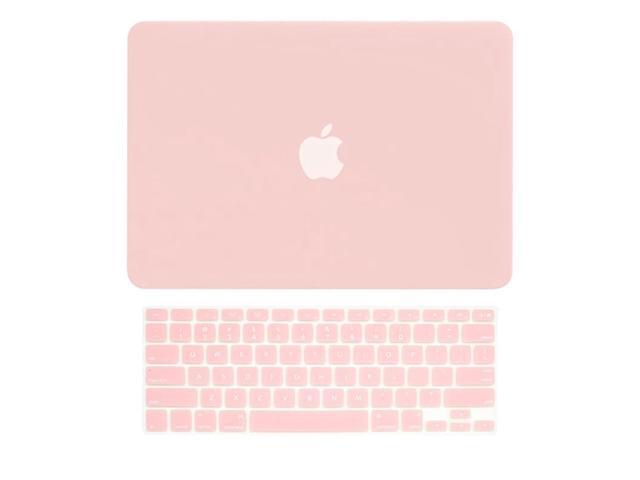 2 in 1 Signature Bundle Rubberized Hard Case and Keyboard Cover ONLY Compatible MacBook Air 13 A1369 A1466 Older Version Release 20102017 Rose Quartz