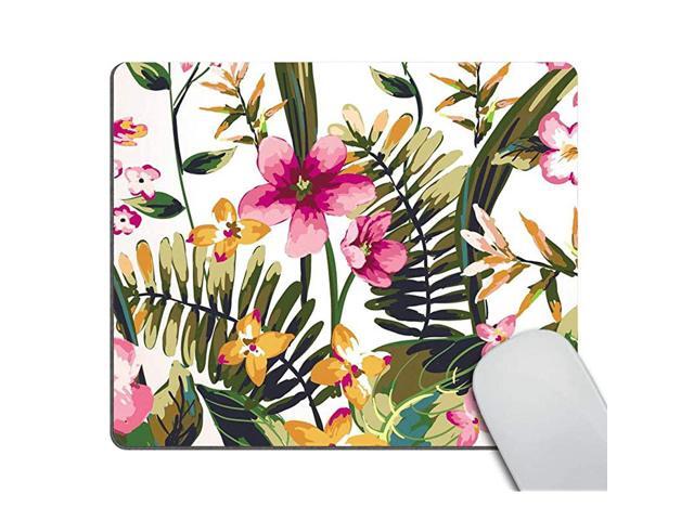 Watercolor Floral Mouse pad NonSlip Rubber Gaming Mousepad Rectangle Mouse Pads for Computers Laptop 95 X 79 Inch 240mmX200mmX3mm