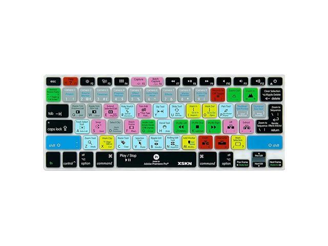 Premiere Pro Silicone Shortcuts Keyboard Cover Skins for MacBook Air 13 MacBook Pro 13 15 17 Retina US and EU Versions