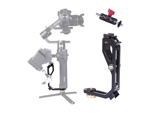 Universal L Bracket Handle Gimbal AccessoriesMounting MonitorMicrophone with Bean Grip Compatible with DJI Ronin SRonin SC Zhiyun Crane M22SMoza