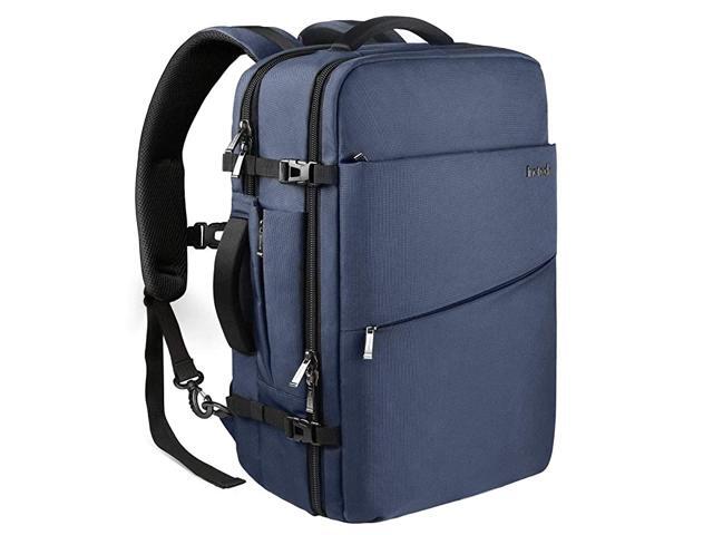 40L Travel CarryOn Luggage Backpack Flight Approved AntiTheft Laptop Rucksack Large Daypack Weekender Bag for 17 Laptop Blue