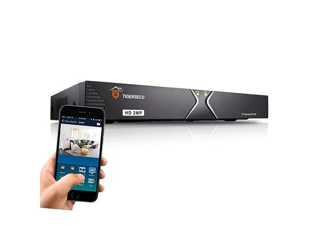Super HD 1080P H265+ 16Channel Hybrid 5in1 DVR Security Recorder Without Hard Drive for 2MP TVI5MP TVIAHDCVIAnalogONVIF 20+ IP Cameras Cameras and