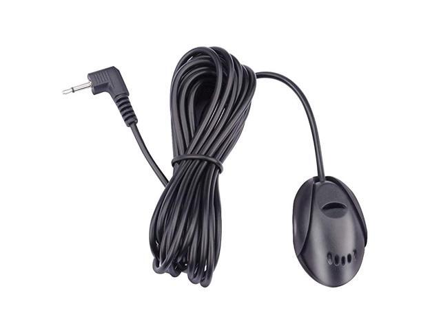 Mic 25mm External Microphone Assembly For Car Vehicle Head Unit Bluetooth Enabled Audio Stereo Radio Receiver GPS DVD with 3m Cable Plug and Play