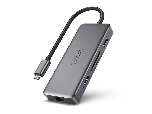 USB C Hub 8in1 USB C Adapter with 4K HDMI 1Gbps RJ45 Ethernet Port USB 30 SDTF Card Reader 100W PD Charging Port for MacBookProAir and Type C
