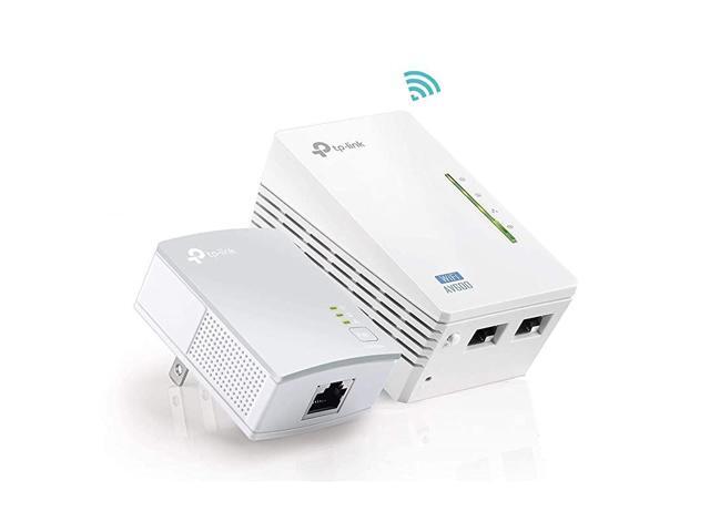 AV600 Powerline WiFi Extender Powerline Adapter with WiFi WiFi Booster Plug Play Power Saving Ethernet over Power Expand both Wired and WiFi