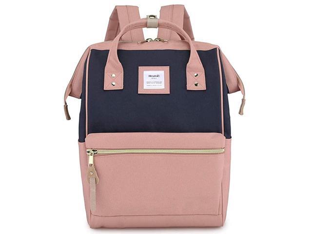 Laptop Backpack Travel Backpack With USB Charging Port Large Diaper Bag Doctor Bag School Backpack for WomenMen9001 Navy+Pink