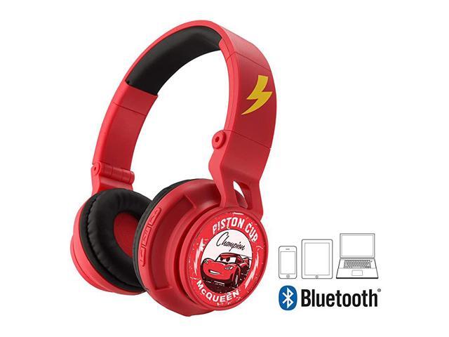 3 Bluetooth Headphones Disney Pixar Movie Wireless Kid Friendly Sound with Lightning McQueen Graphics