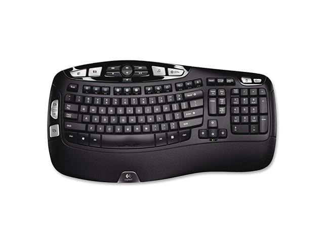 K350 Wireless Wave Keyboard with Unifying Wireless Technology Black