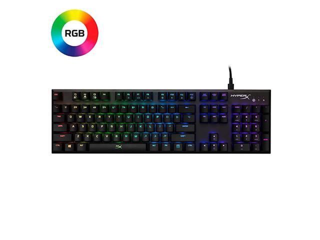 Alloy FPS RGB Mechanical Gaming Keyboard Controlled Light Macro Customization Silver Speed Switches RGB LED Backlit