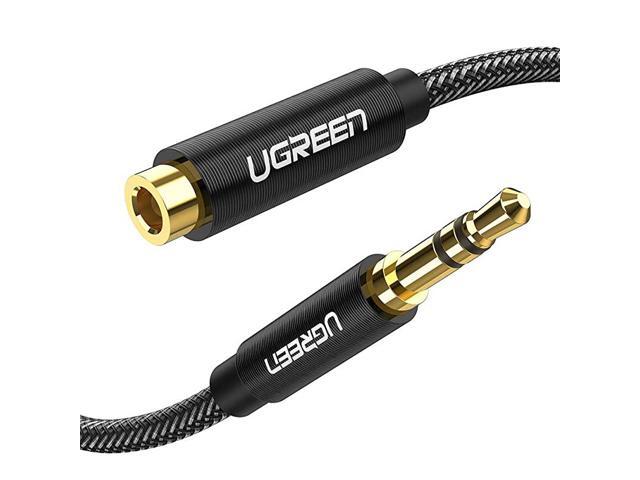Headphone Extension Cable 35mm Audio Male to Female Stereo Extension Adapter Nylon Braided Cord Compatible for iPhone iPad Smartphones Headphones