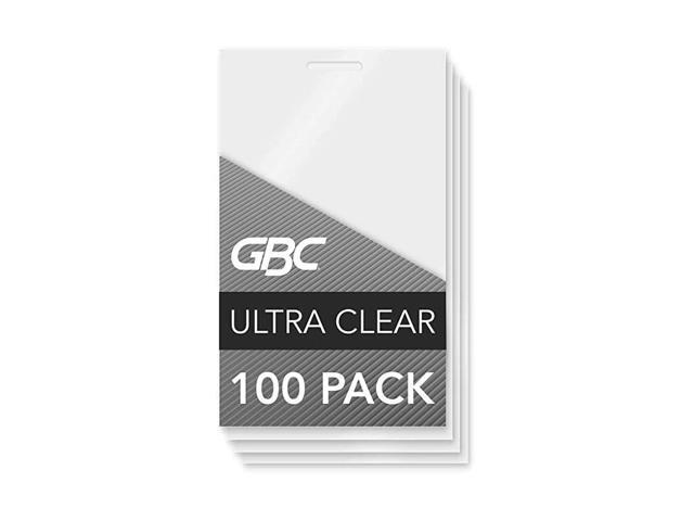 GBC Laminating Sheets Thermal Laminating Pouches Luggage Tag Size 10 Mil HeatSeal LongLife 100 Pack 3202105Clear