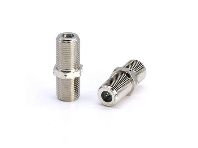 Cable Extension Coupler 4 Pack Connects Two Coaxial Video Cables for Coax F81 Female to Female 3GHz Satellite Cable TV and Cable Internet Rated