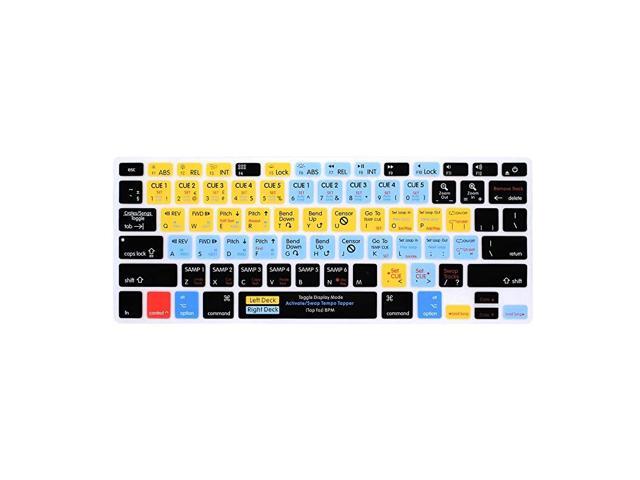 Serato Scratch Live Functional Shortcuts Hotkey Silicone Keyboard Cover Skin for MacBook Air 13for MacBook Pro131517 with or wOut Retina