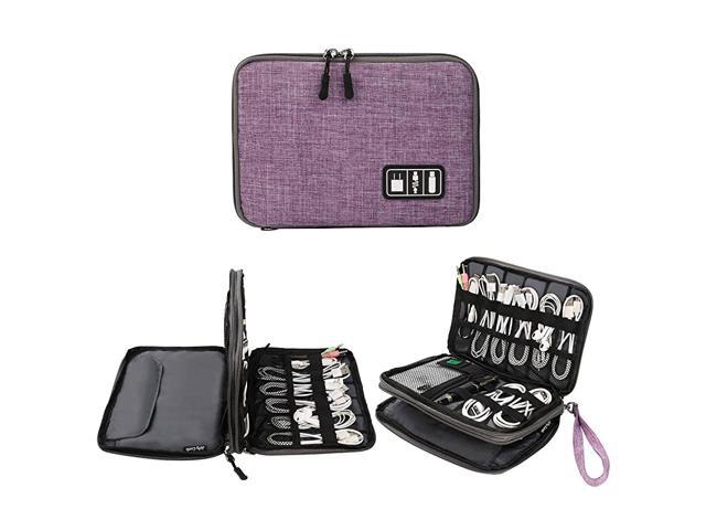 Electronics Organizer Electronic Accessories Cable Organizer Bag Waterproof Travel Cable Storage Bag for Charging Cable Cellphone Mini Tablet Up