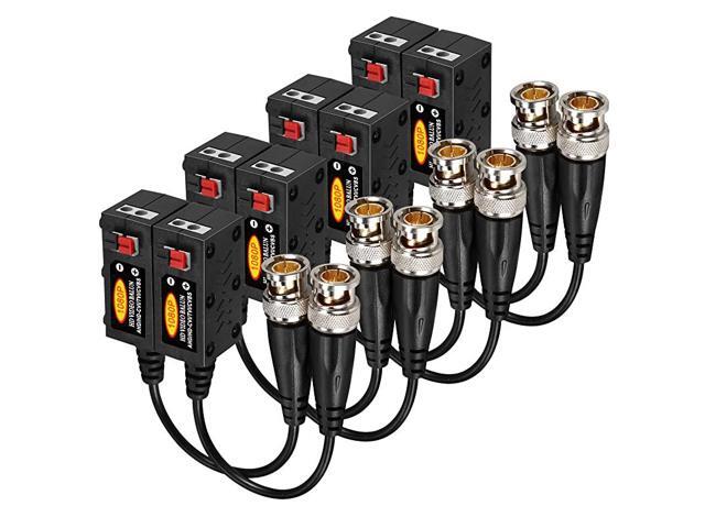 1080P AHDHDCVITVICVBS Passive HD Video Balun Transmitter 4 Pairs UTP Up to 350M600M