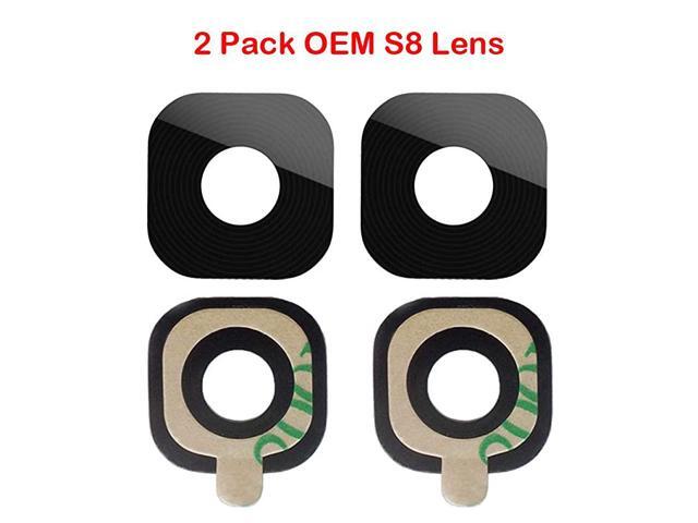 Pack Samsung Original OEM Back Rear Camera Glass Lens for for Samsung Galaxy S8 G950 S8+ Plus G955 + Adhesive Tape