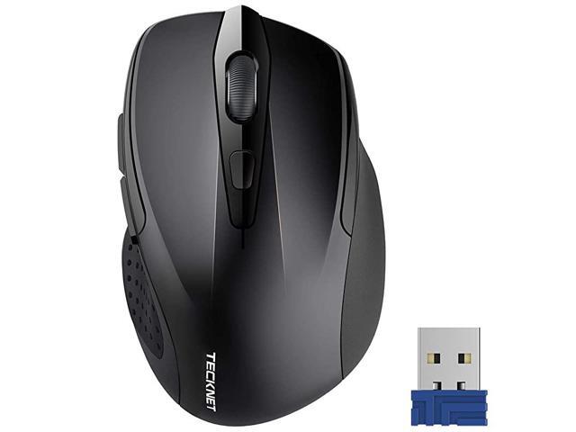 Pro 24G Ergonomic Wireless Optical Mouse with USB Nano Receiver for LaptopPCComputerChromebookNotebook6 Buttons24 Months Battery Life 2600 DPI 5