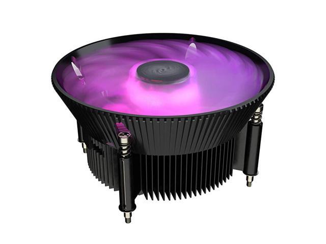 i71C RGB for Intel CPU Air Anodized Black Aluminum Fins Copper Insert MF120 RGB Fan RGB Lighting for Intel LGA12001151